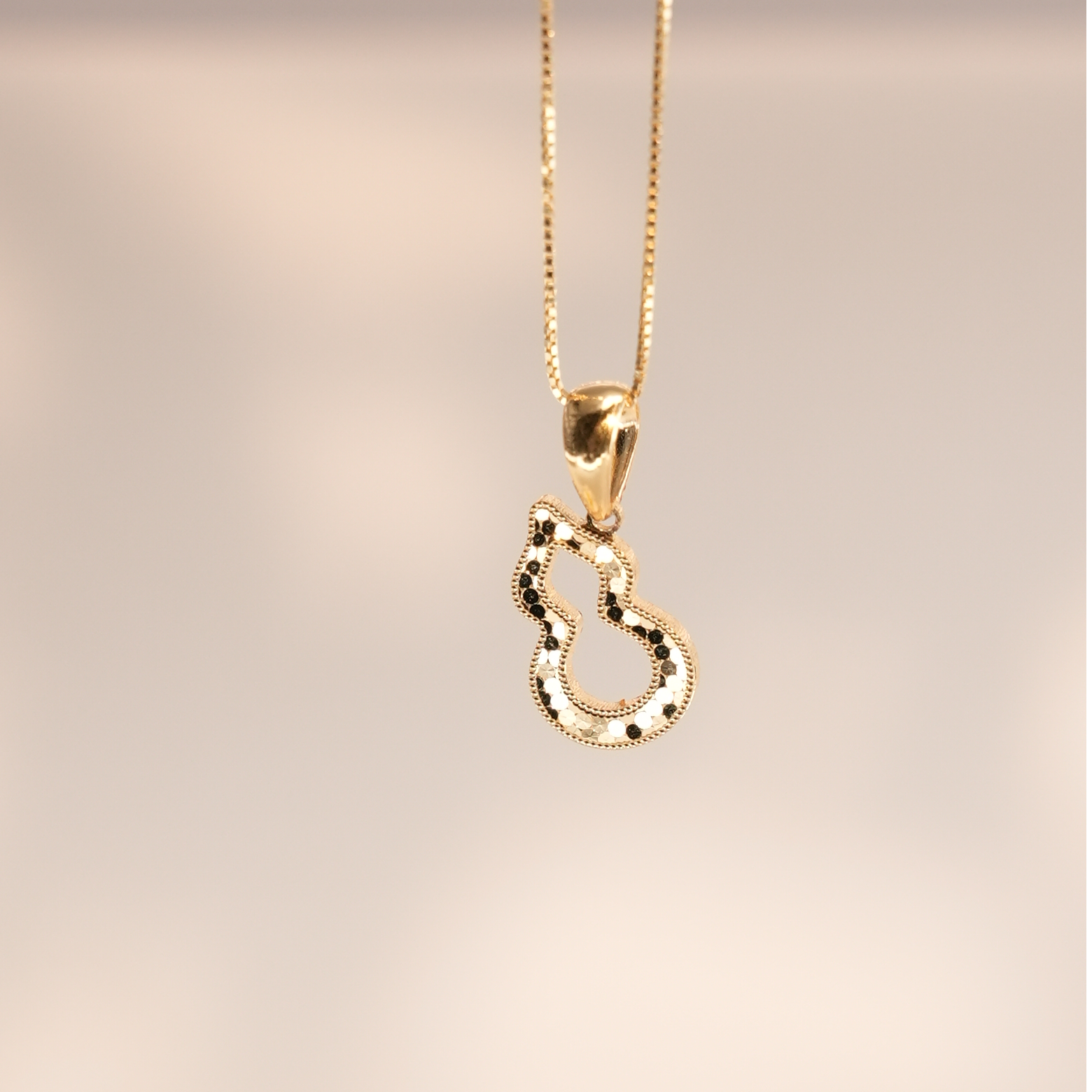 黄金项链镂空葫芦足金葫芦吊坠送礼送女友送闺蜜锁骨链女时尚百搭