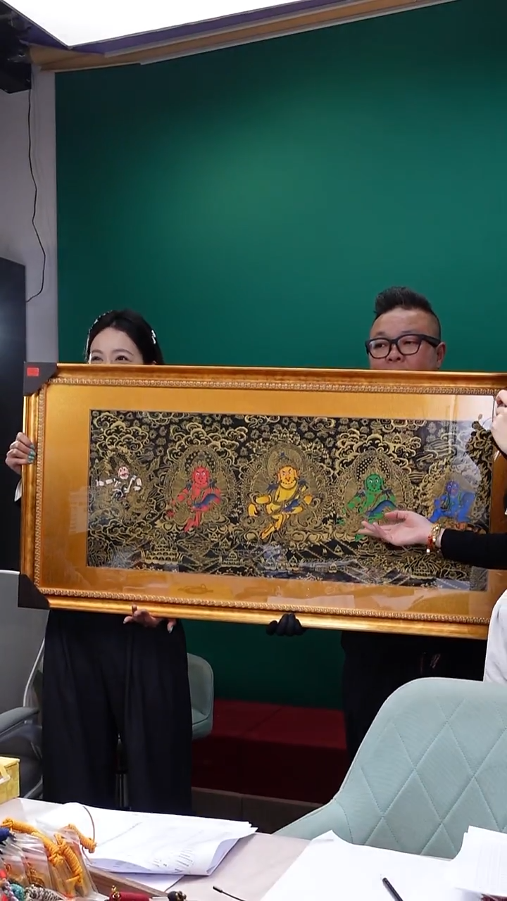 装裱画B1009GMD613手绘唐卡装裱画