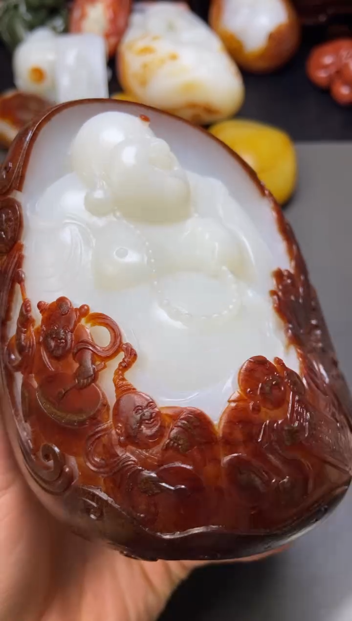 和田玉未镶嵌把件孙****…1