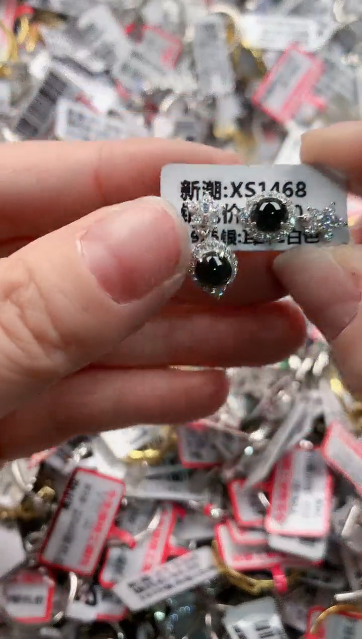 银S925镶嵌戒指翡翠13  1