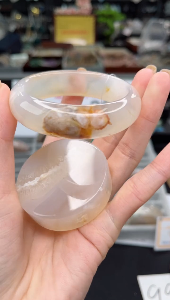 【闪购商品】石英质玉手镯未镶嵌53圈口（赠品镯心）3660188