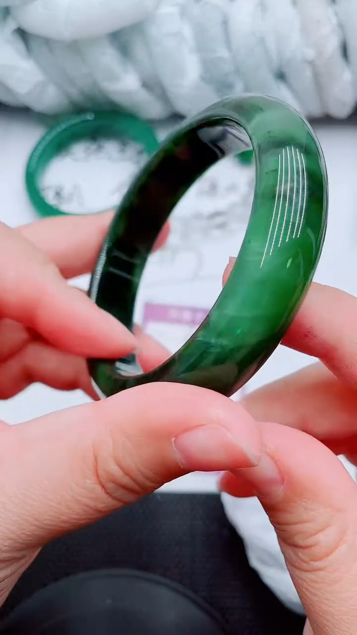 【闪购商品】和田玉（碧玉）手镯未镶嵌D202-59-60