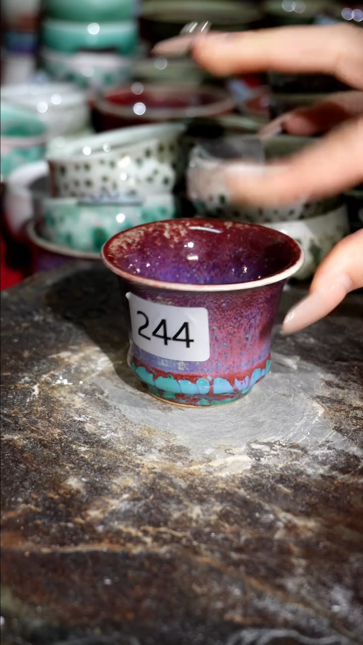 摆件精品窑变钧瓷茶器