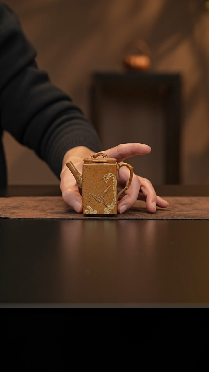 【闪购商品】紫砂茶壶允禾斋wyst 段泥柴烧 四方竹2