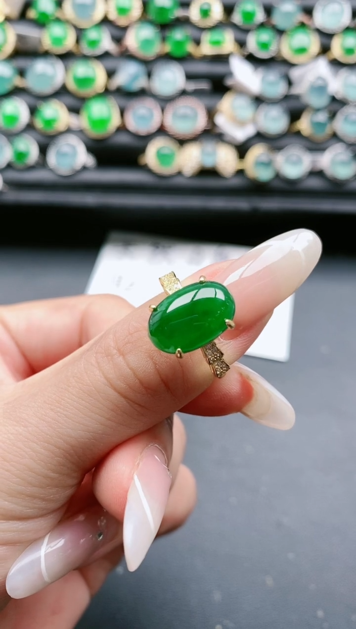 【闪购商品】翡翠戒指银S925镶嵌11111111
