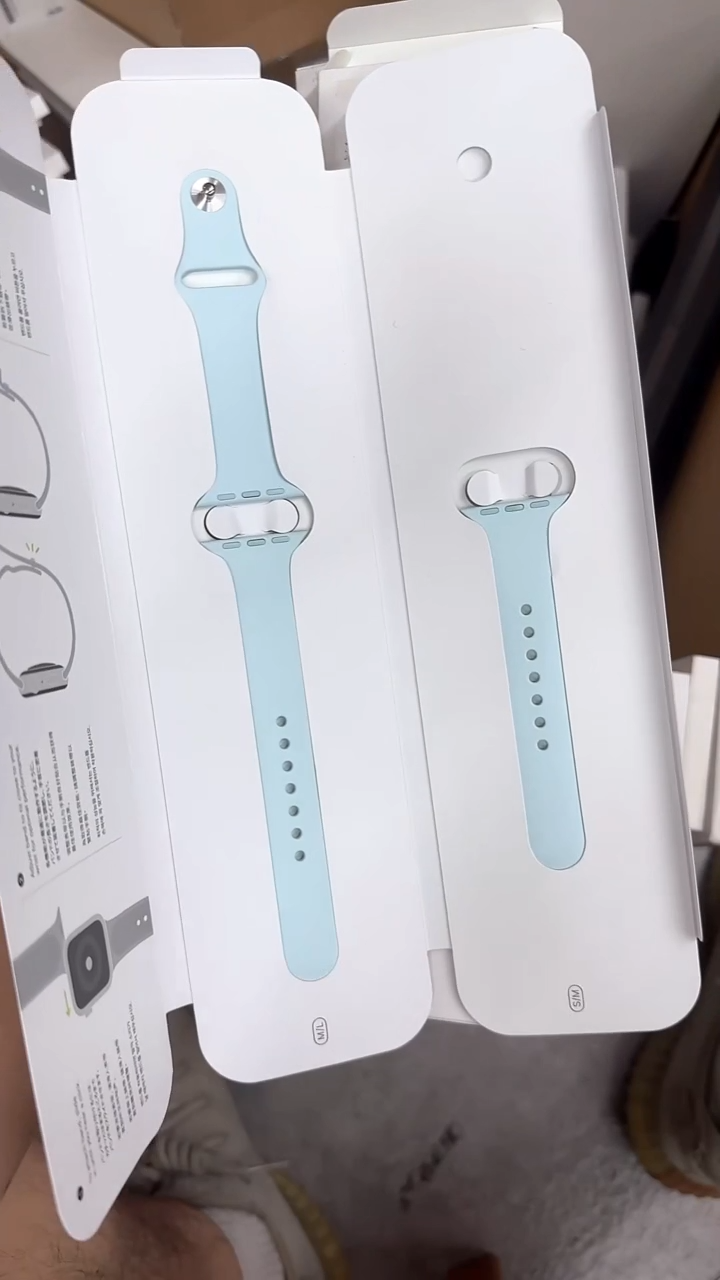 准新品小表盘 浪花绿 硅胶表带