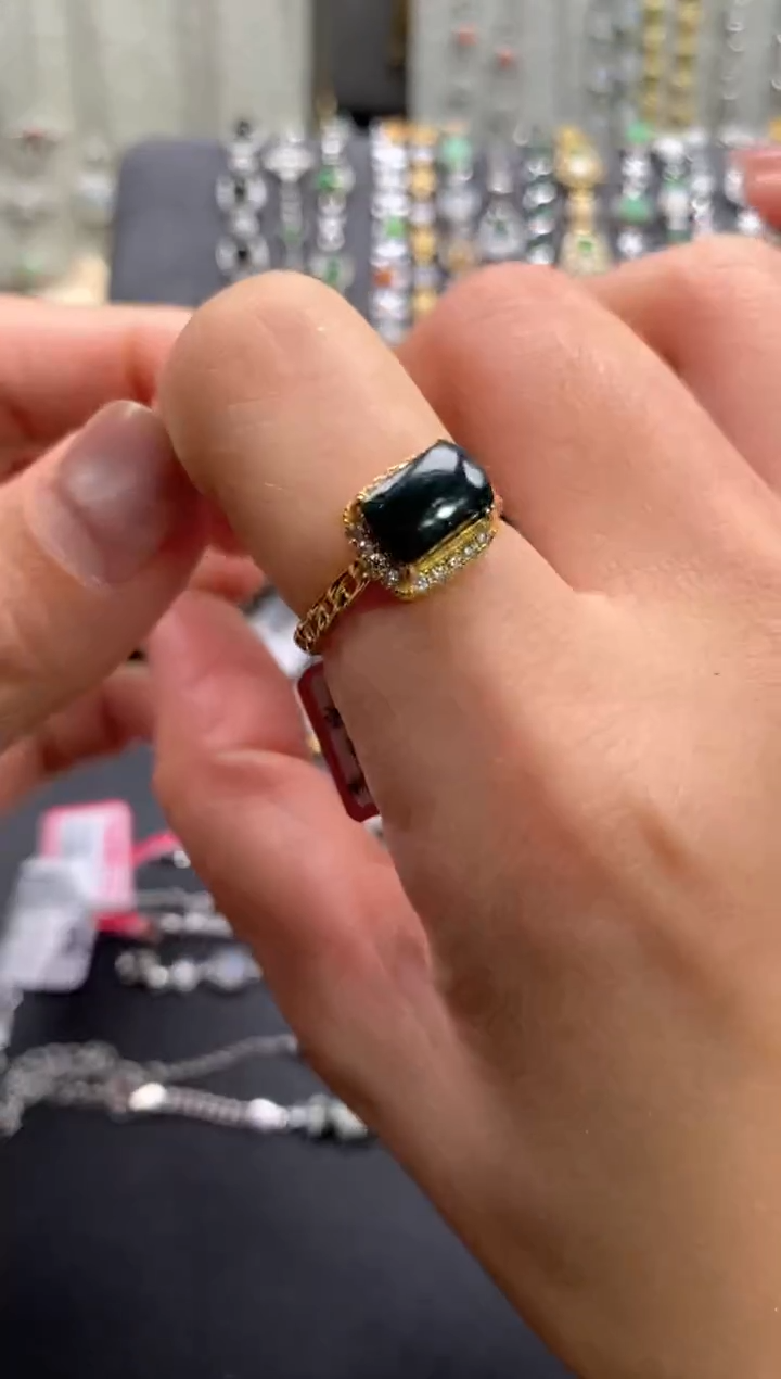 【闪购商品】翡翠戒指银S925镶嵌11111--1