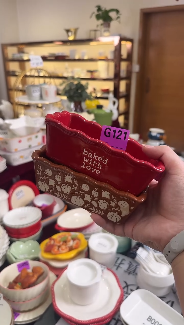 摆件陶G121-2个  陶瓷餐具库存微瑕