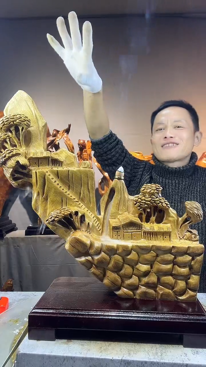 金丝楠储*居小叶桢楠随行摆件50