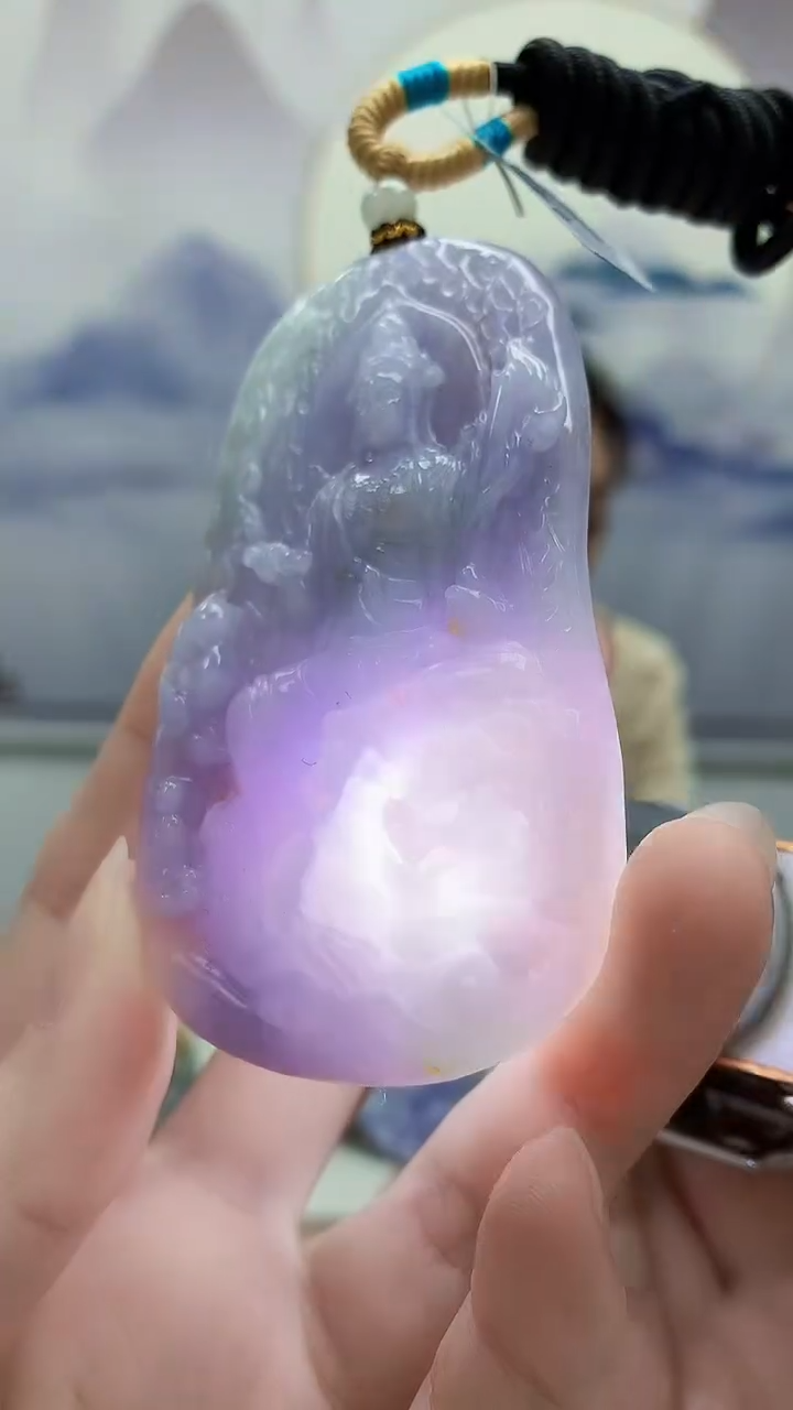 未镶嵌定制翡翠小*理5160ry-毛货挂件