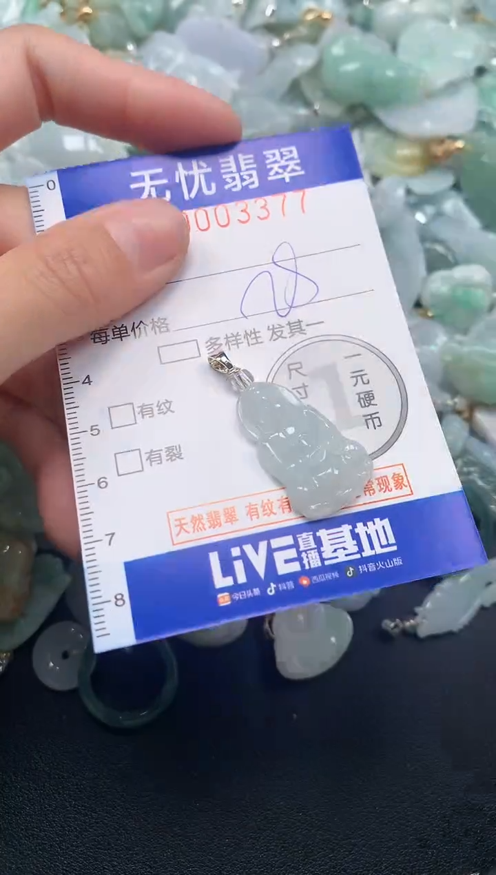 颈饰未镶嵌翡翠3377