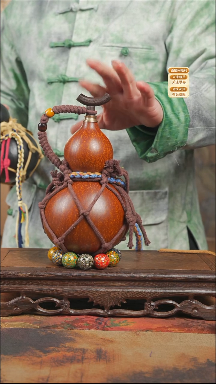 WP090网兜款葫芦不包手串