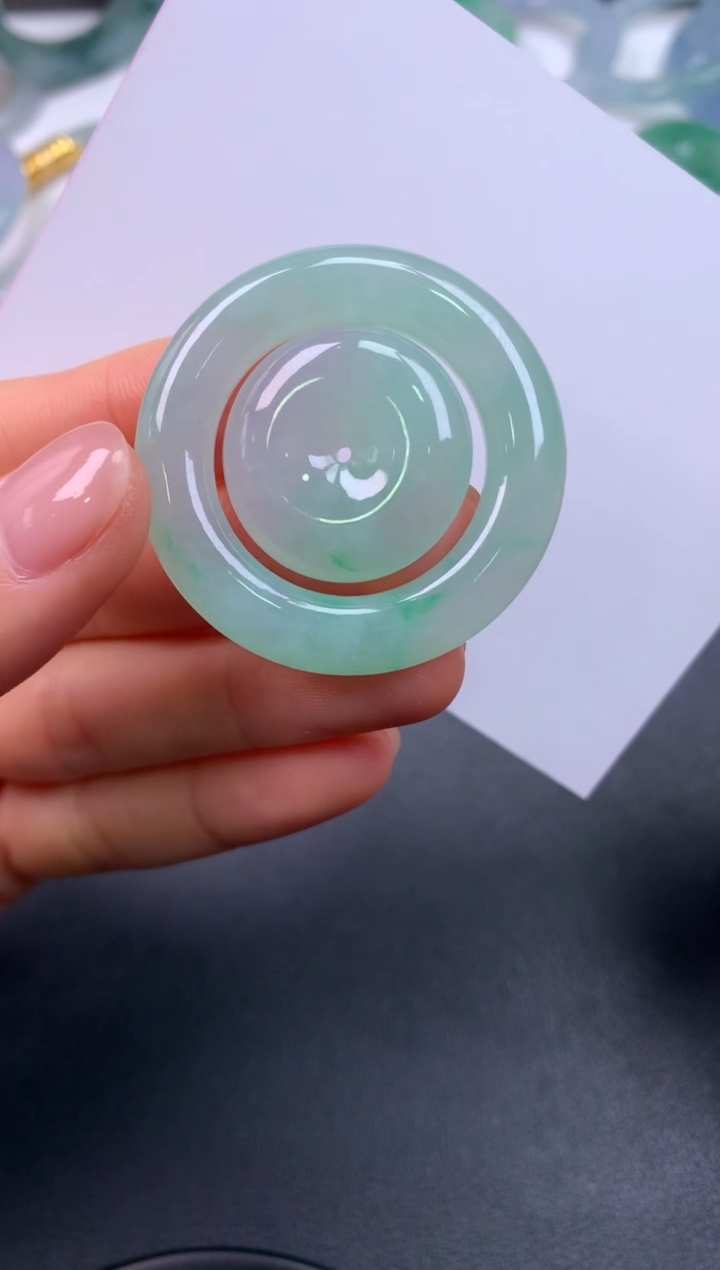 未镶嵌定制翡翠0802829810（扣22*5.8圈26*5.8*7.2外38）