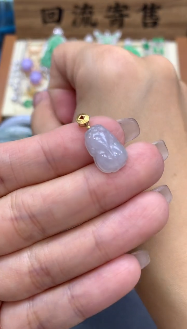 【闪购商品】翡翠颈饰18K金镶嵌70-中国好珍宝