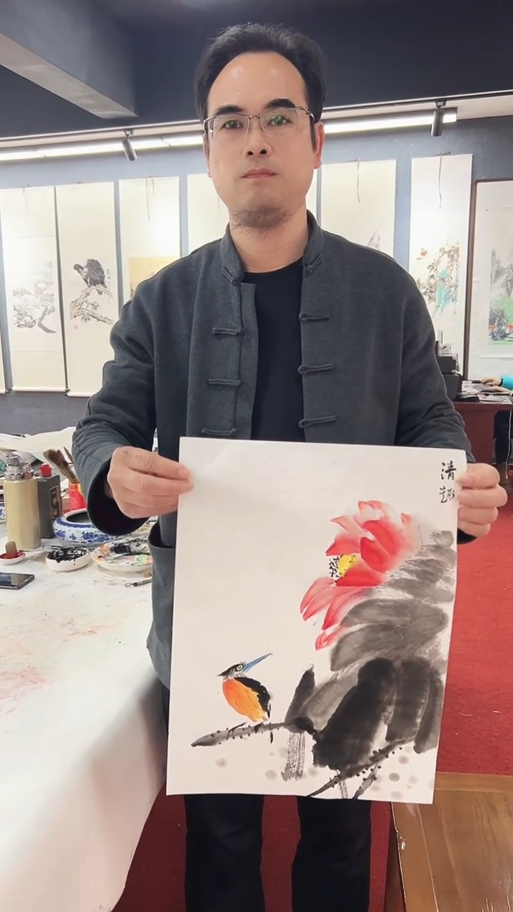 国画朱路军/国画/花鸟