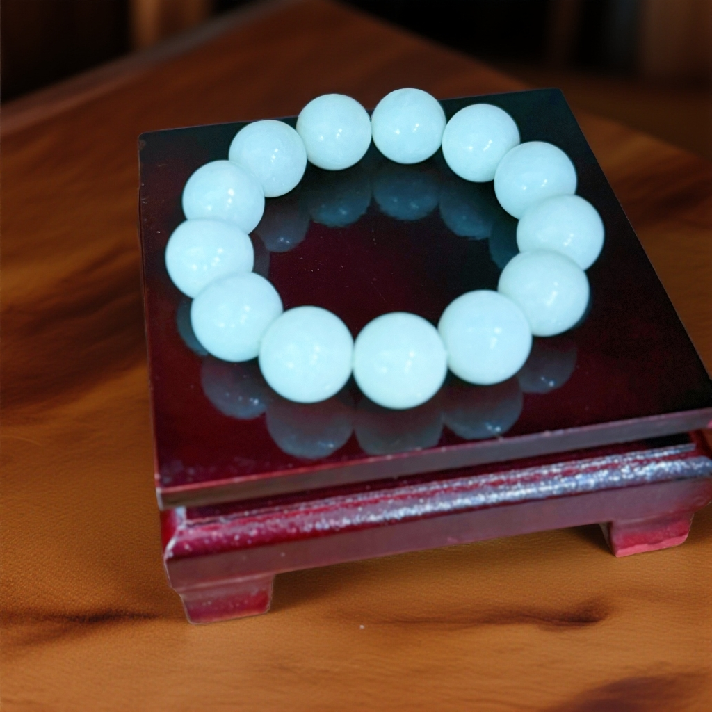 【抖音质检先鉴后发一物一证书】保正品保天然和田玉白玉手串