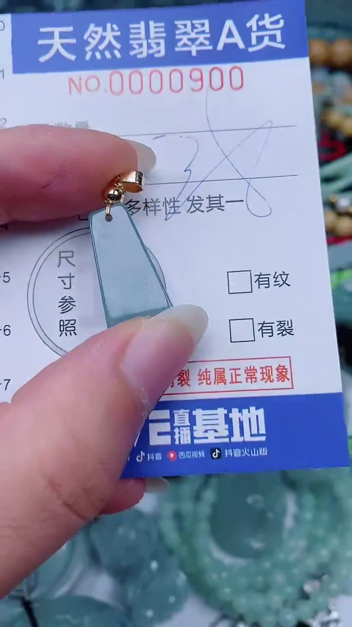 翡翠未镶嵌颈饰00000900