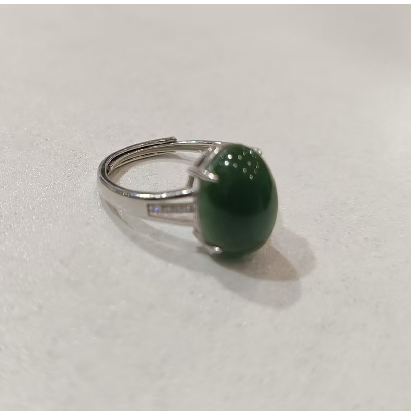 MZ0952碧玉和田玉戒指3.39g