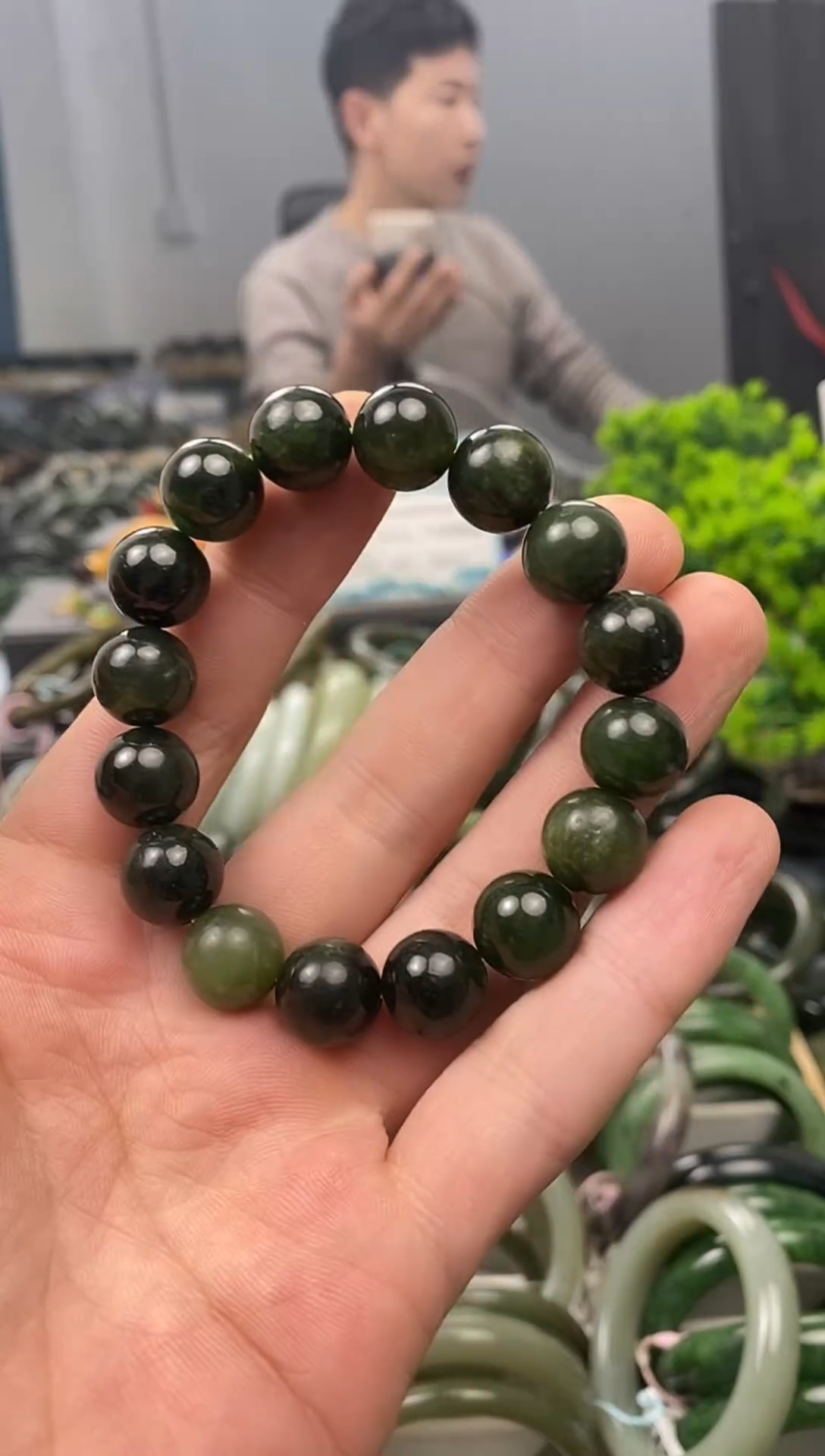 未镶嵌手镯和田玉12mm