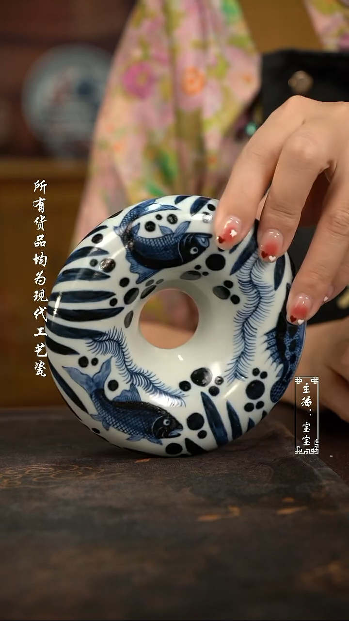 微瑕福利手绘现代高温瓷 气