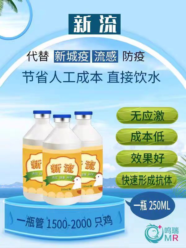 【新流】禽类饮水用新流新城疫副黏病无应激高效禽用