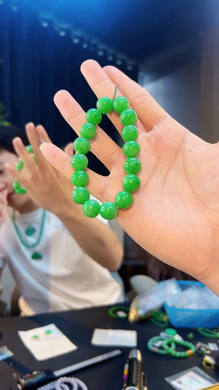 未镶嵌手串翡翠缅料A货/支持复检/一件