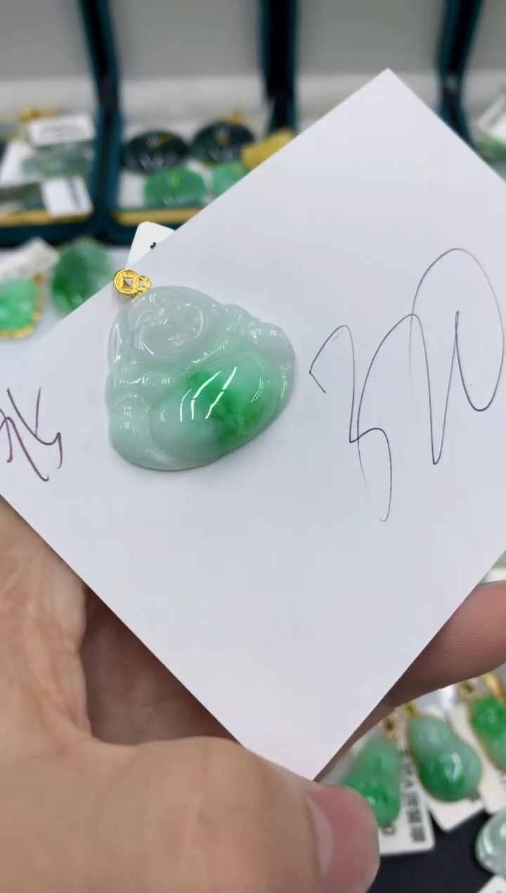 【闪购商品】翡翠颈饰18K金镶嵌号链接11111