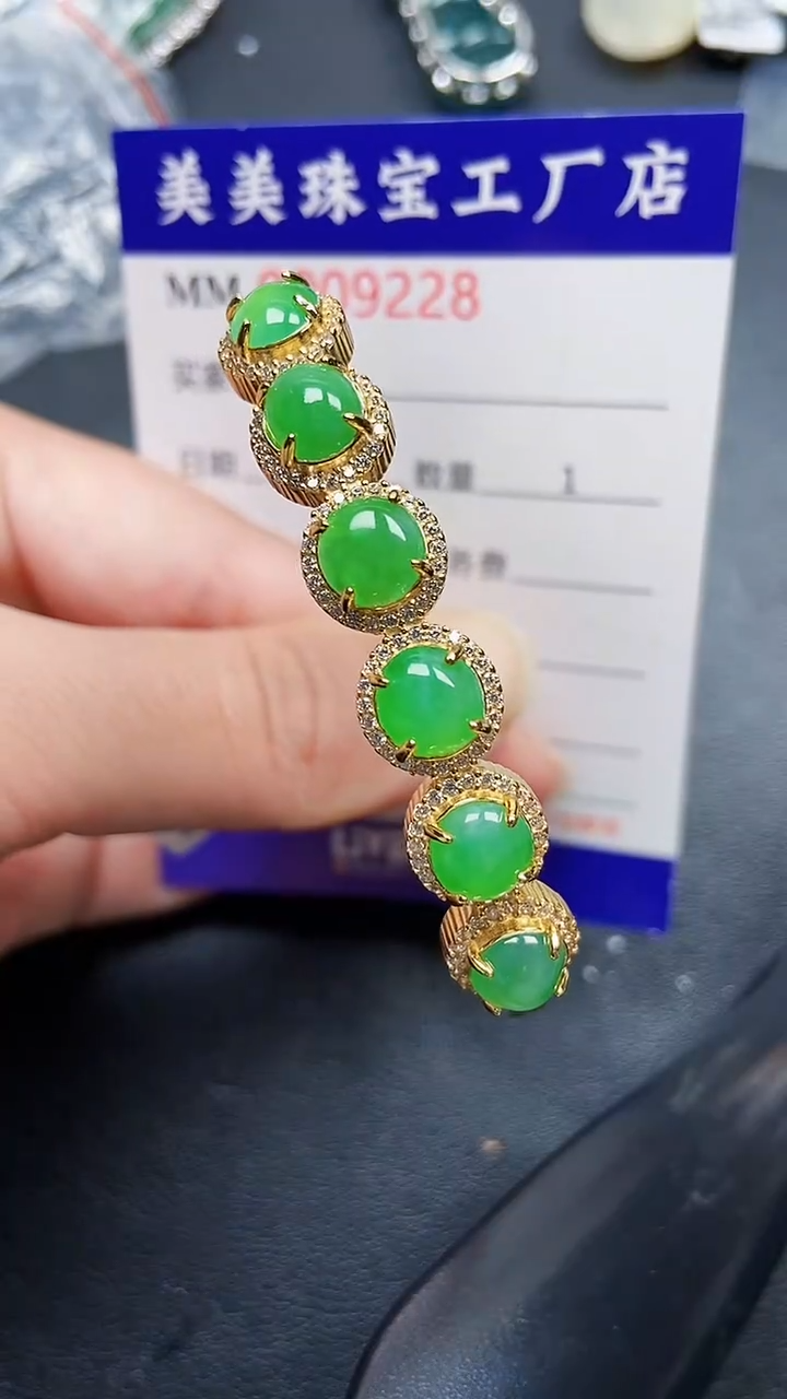 颈饰银S925镶嵌翡翠9228