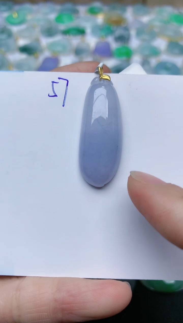 【闪购商品】翡翠颈饰18K金镶嵌天然翡翠A货    