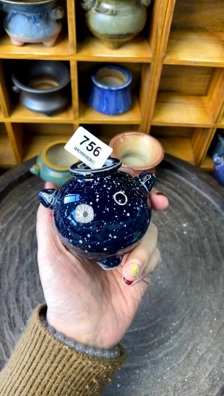 【闪购商品】陶756 内口2【喵喵团圆多肉盆】