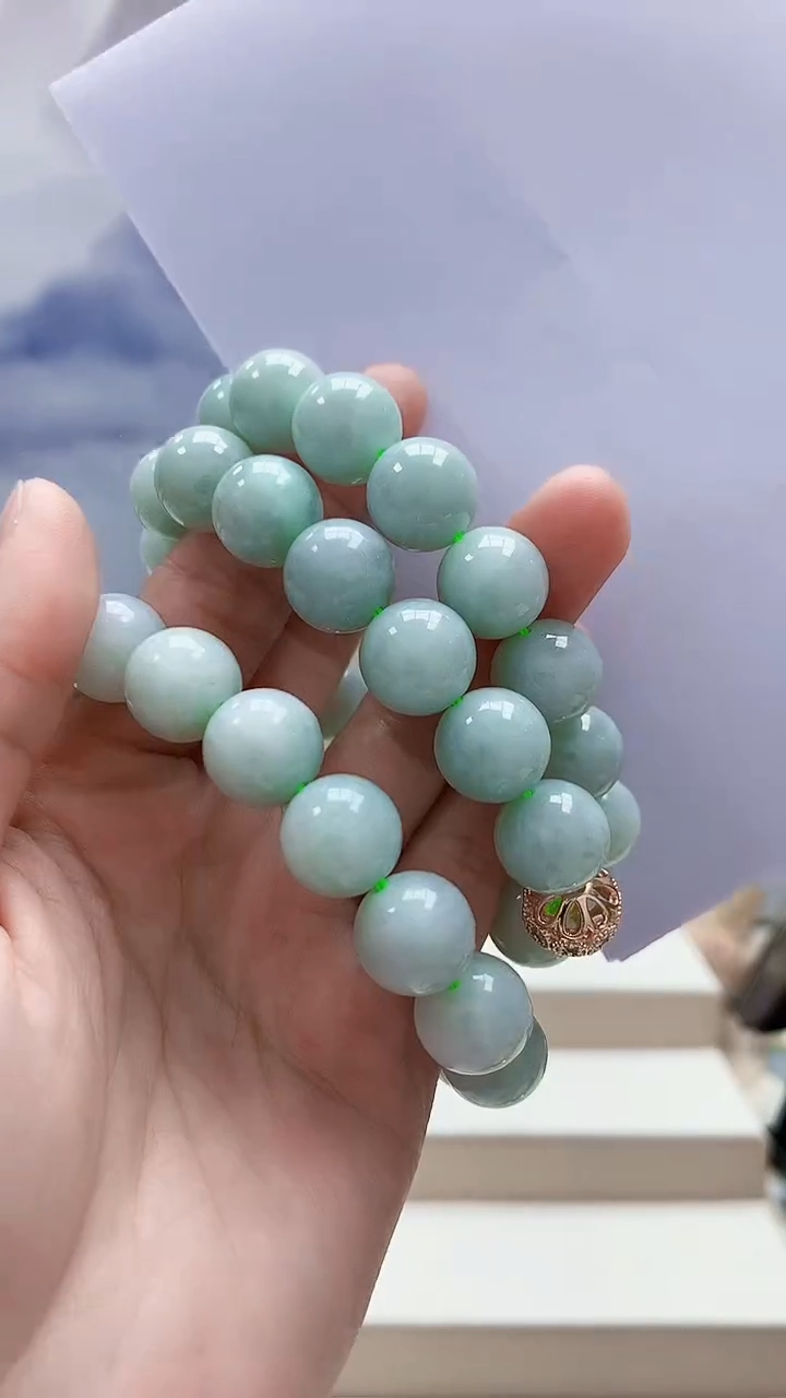 未镶嵌定制翡翠5160lr-毛货珠链32