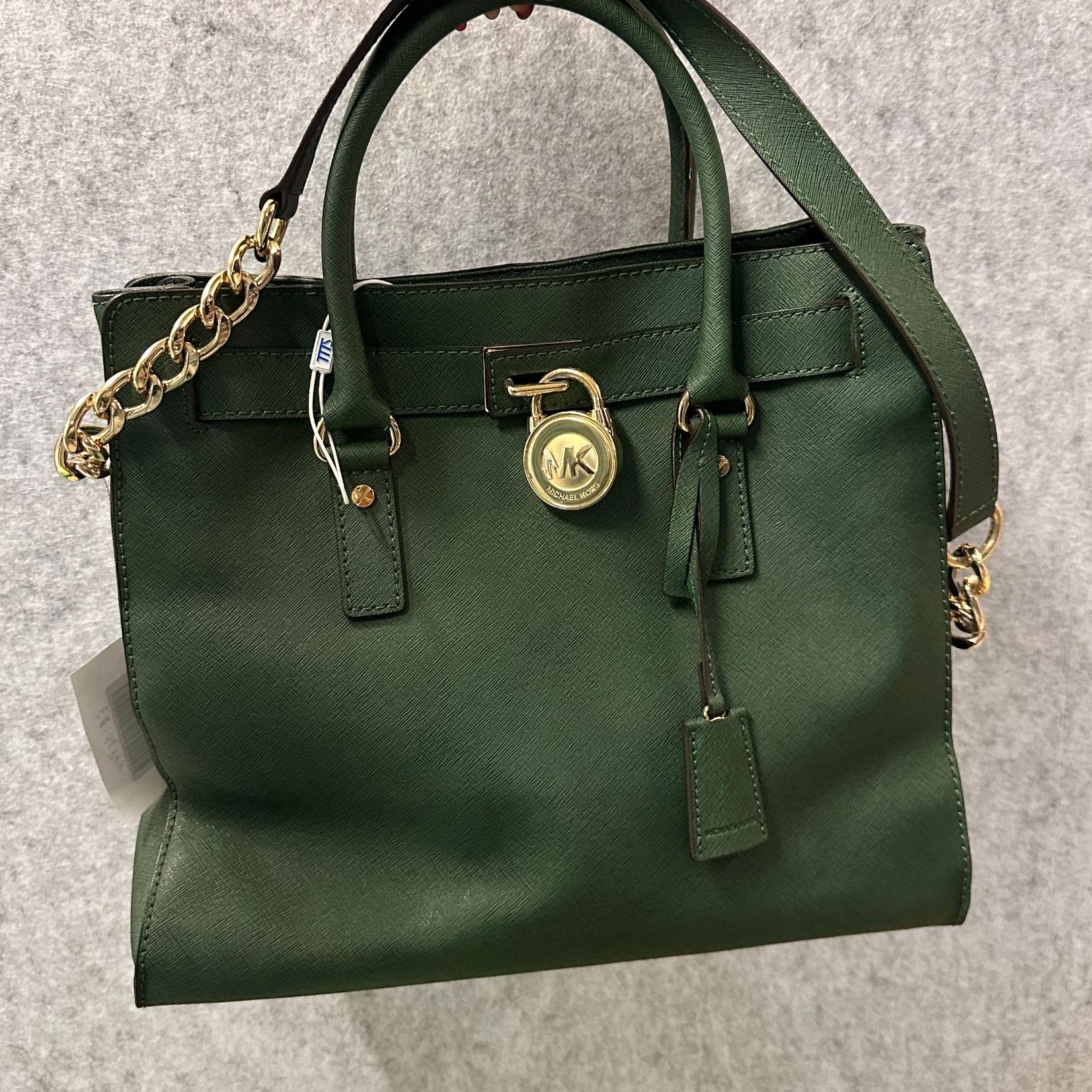 95新 MICHAEL KORS/迈克高仕 MK绿色单肩包/托特包/友奢