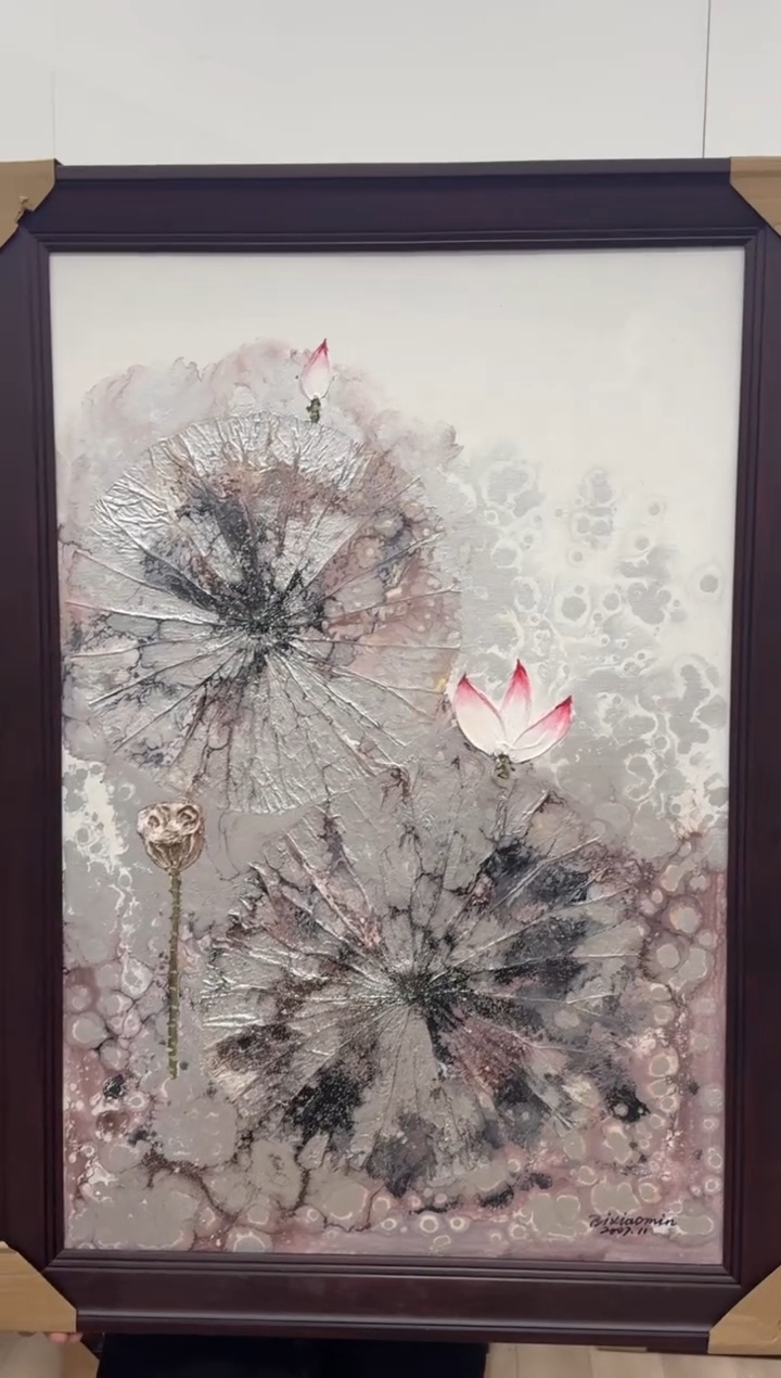 【闪购商品】油画毕晓民油画荷花1