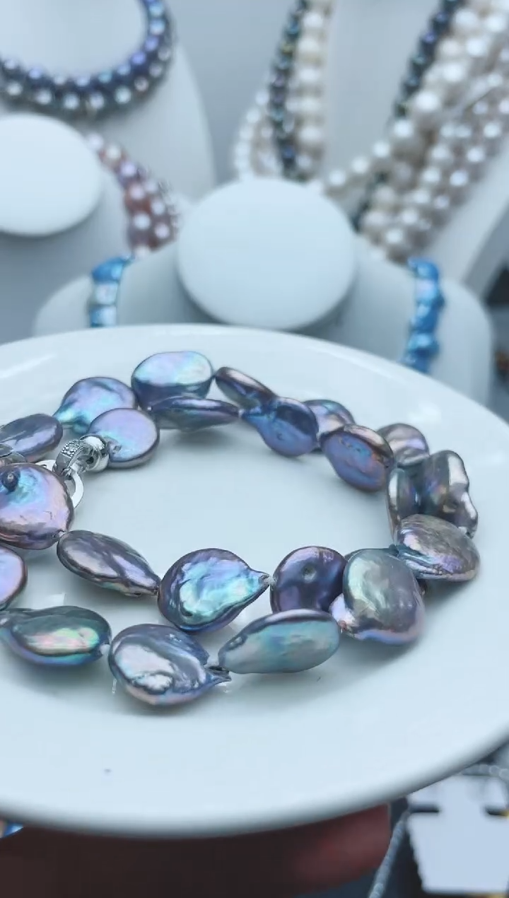 【闪购商品】淡水珍珠颈饰钛钢1