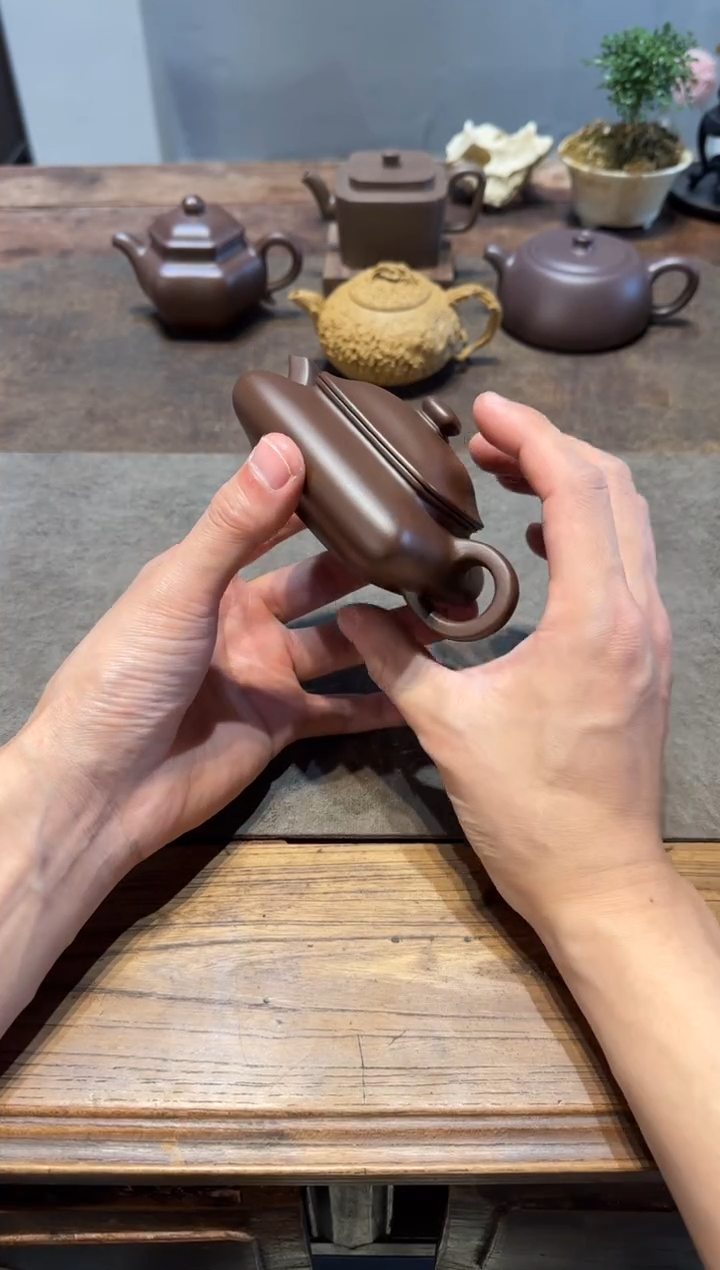 茶壶紫砂小*寒灰老人老紫泥140cc