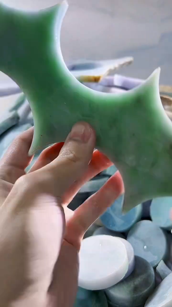翡翠裸石缅甸翡翠A货文290