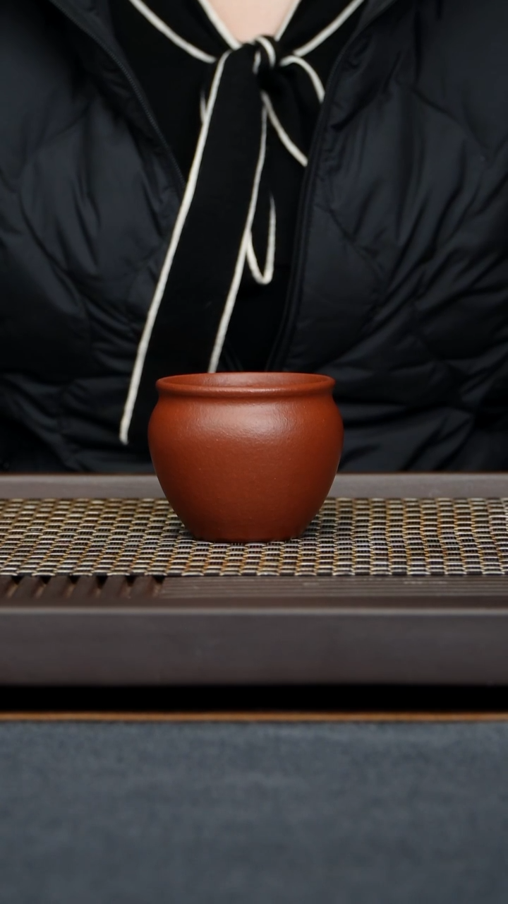 茶杯朱泥缸杯原矿零添加小煤窑生砂朱泥全手工制作160毫升