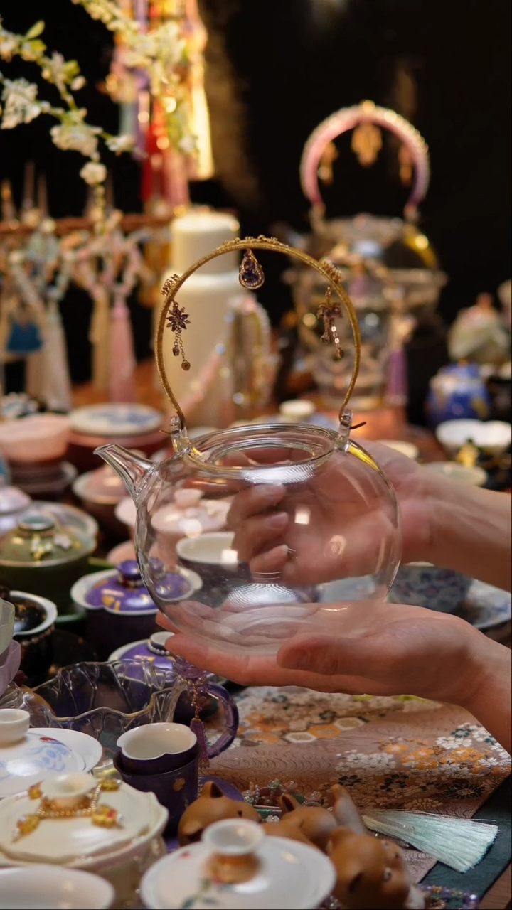 【闪购商品】金紫把手编织天久壶