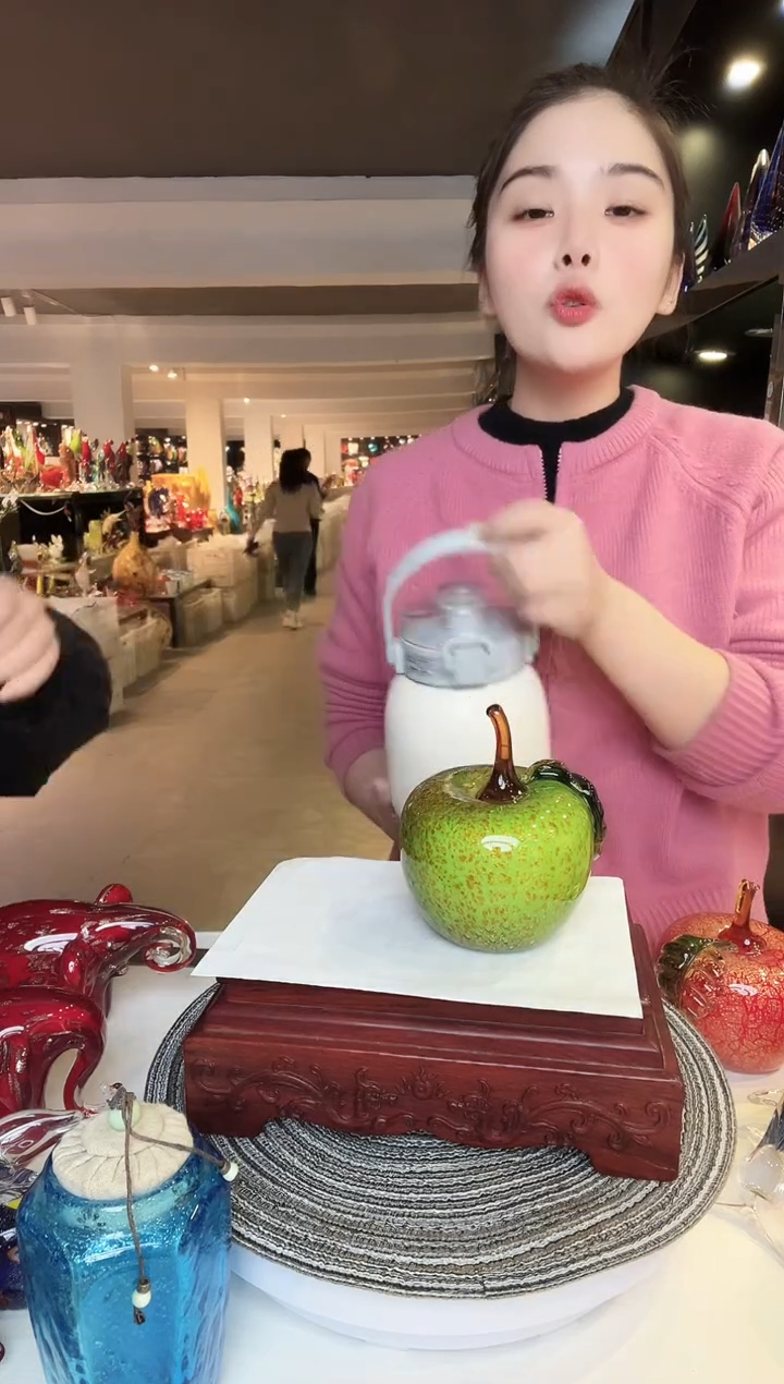 【闪购商品】茶盏琉璃摆件家居摆件