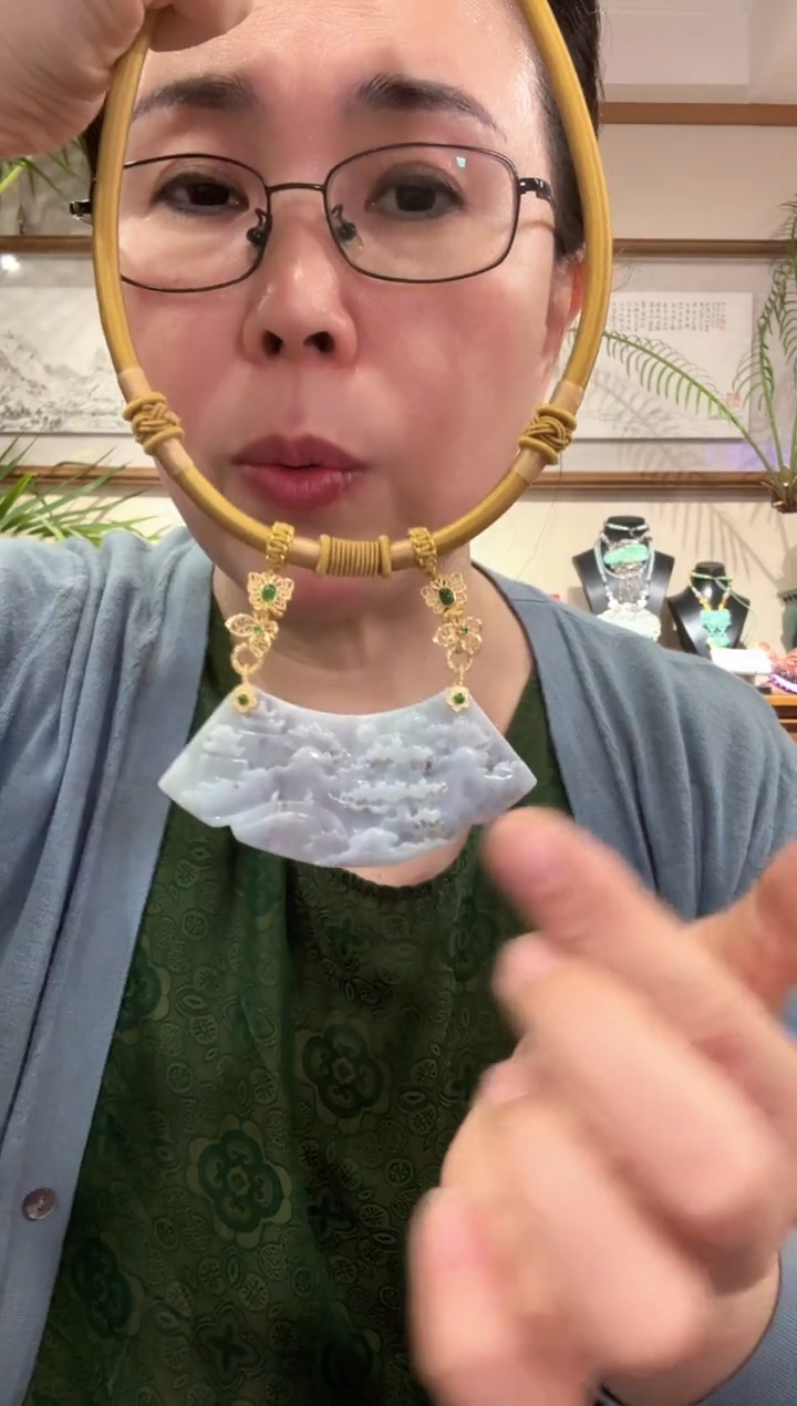 【闪购商品】翡翠颈饰未镶嵌国风