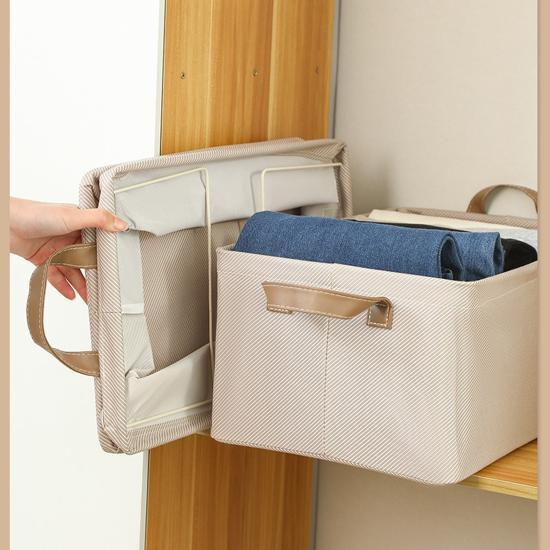 【拍一发五】天鹅绒可水洗可折叠家用衣服衣收纳箱钢架布艺大容量