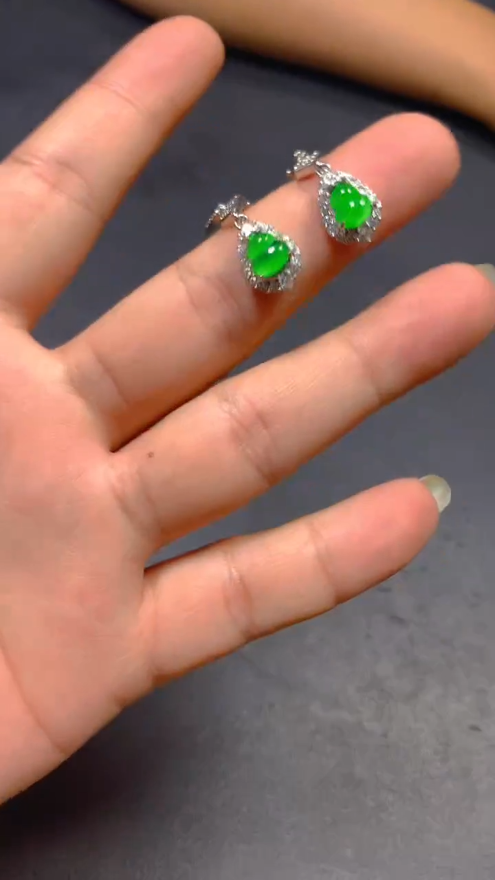 【闪购商品】翡翠耳饰未镶嵌0783374554/多样性发一