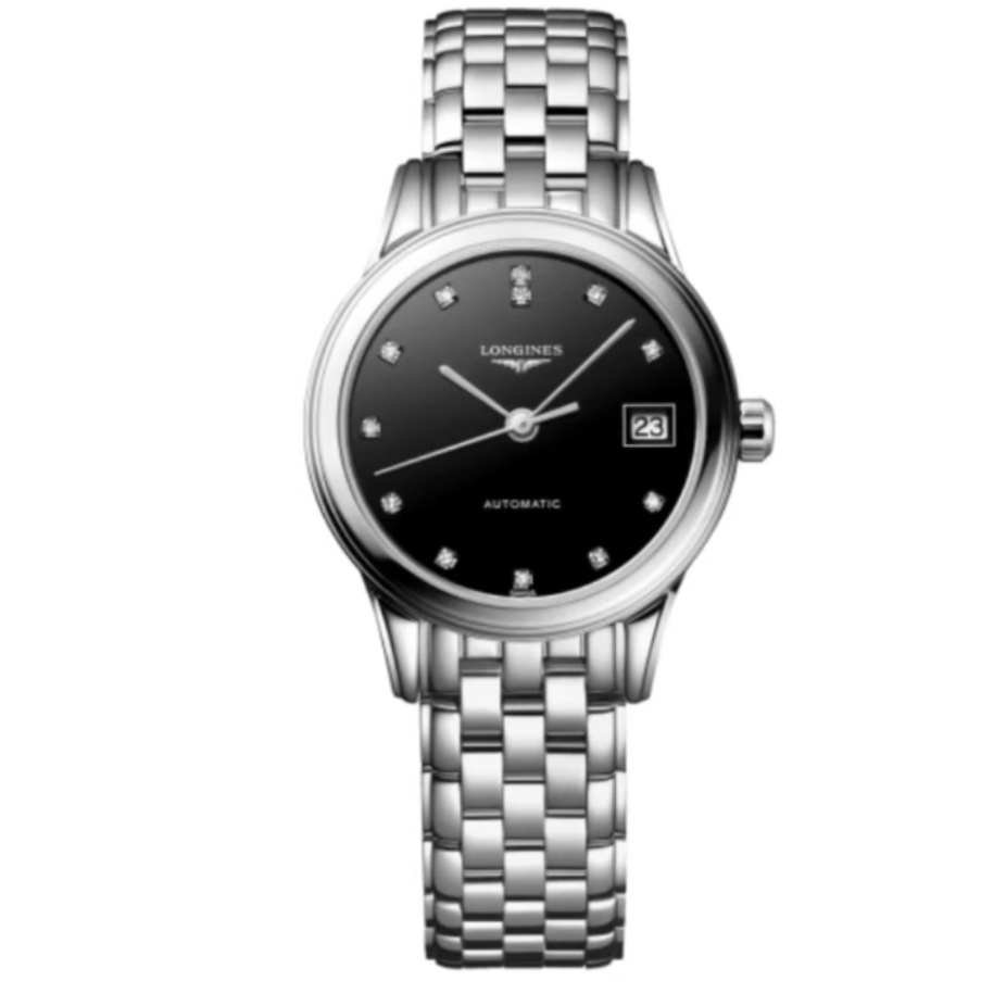 99新 Longines/浪琴 浪琴军旗系列26盘钻刻机械jy