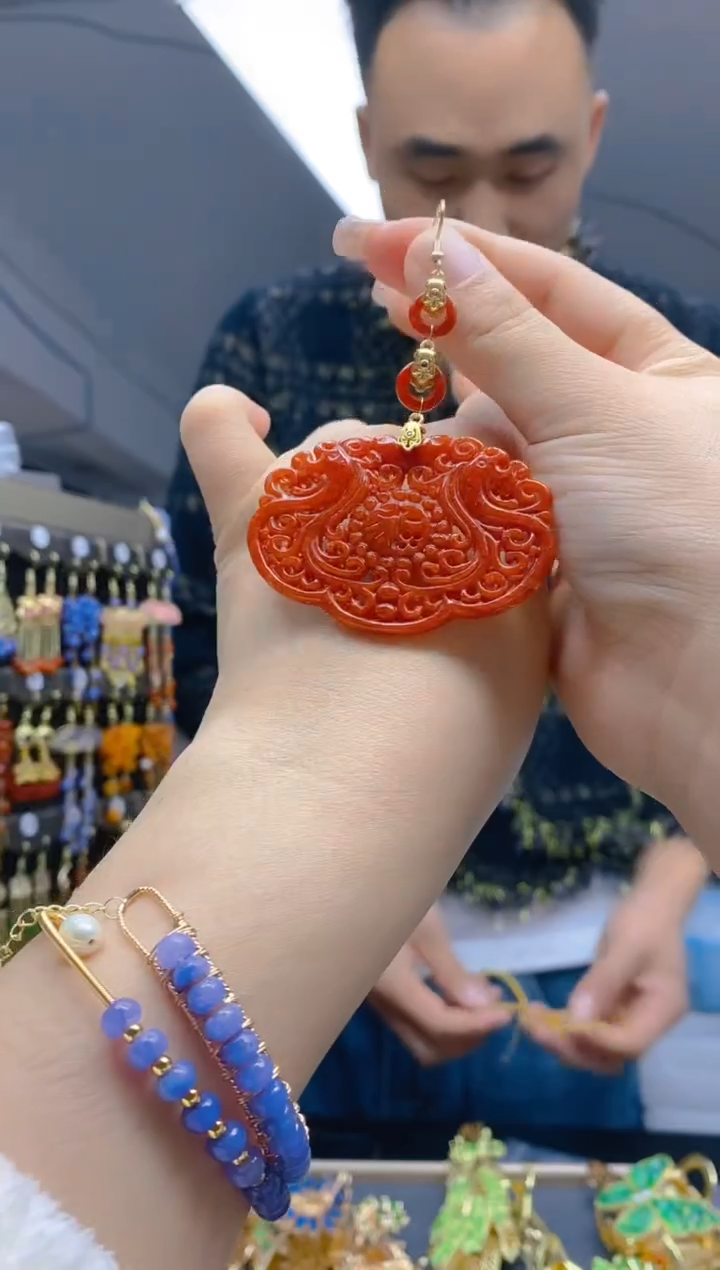 【闪购商品】翡翠耳饰合金226翡翠耳钩一个