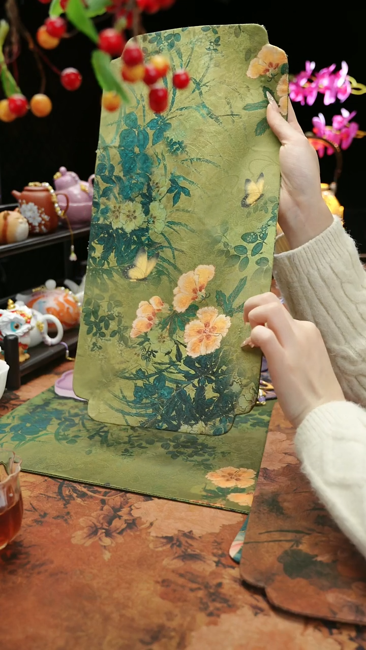 【闪购商品】40*20春颜缎面防水茶席