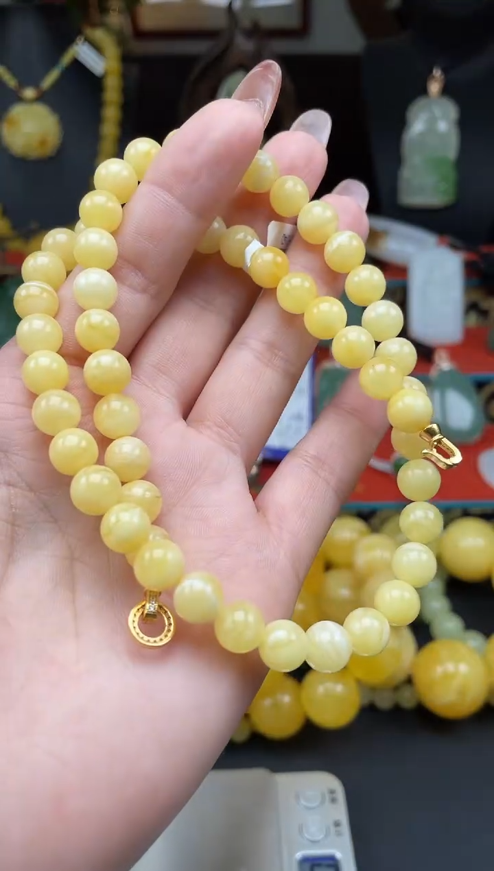 未镶嵌颈饰蜜蜡项链XH040