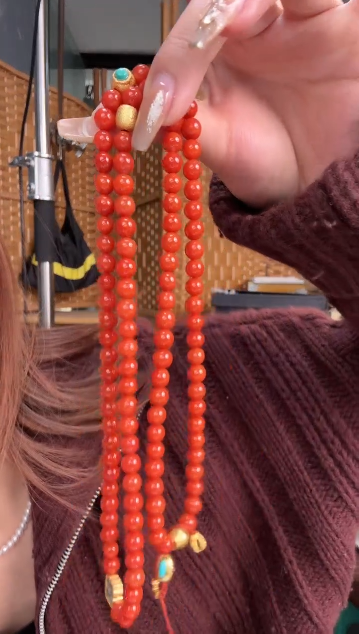 【闪购商品】南红玛瑙颈饰未镶嵌珠串