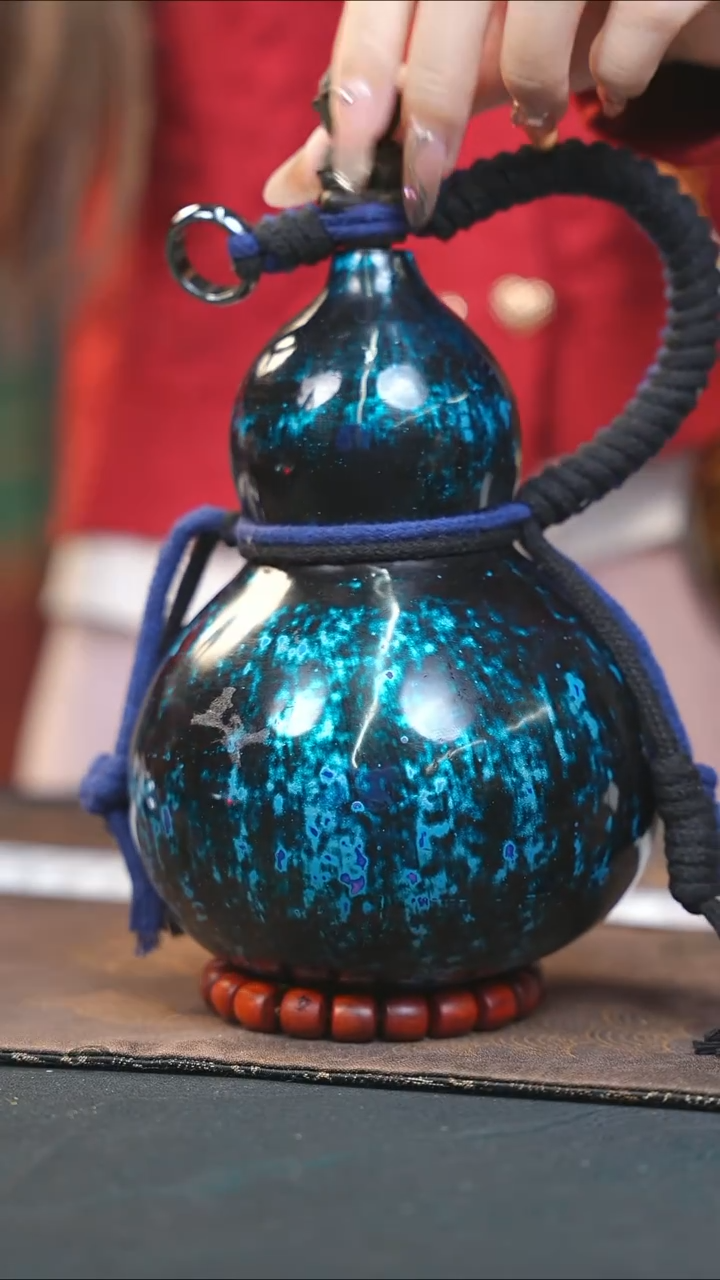 【闪购商品】WX256漆艺酒葫芦不包手串及旋转底座