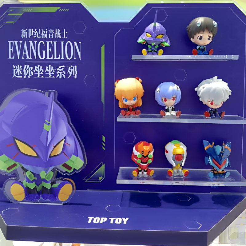 EVA・正版・TOP TOY MINI 坐坐系列 新世纪福音战士 收藏周边