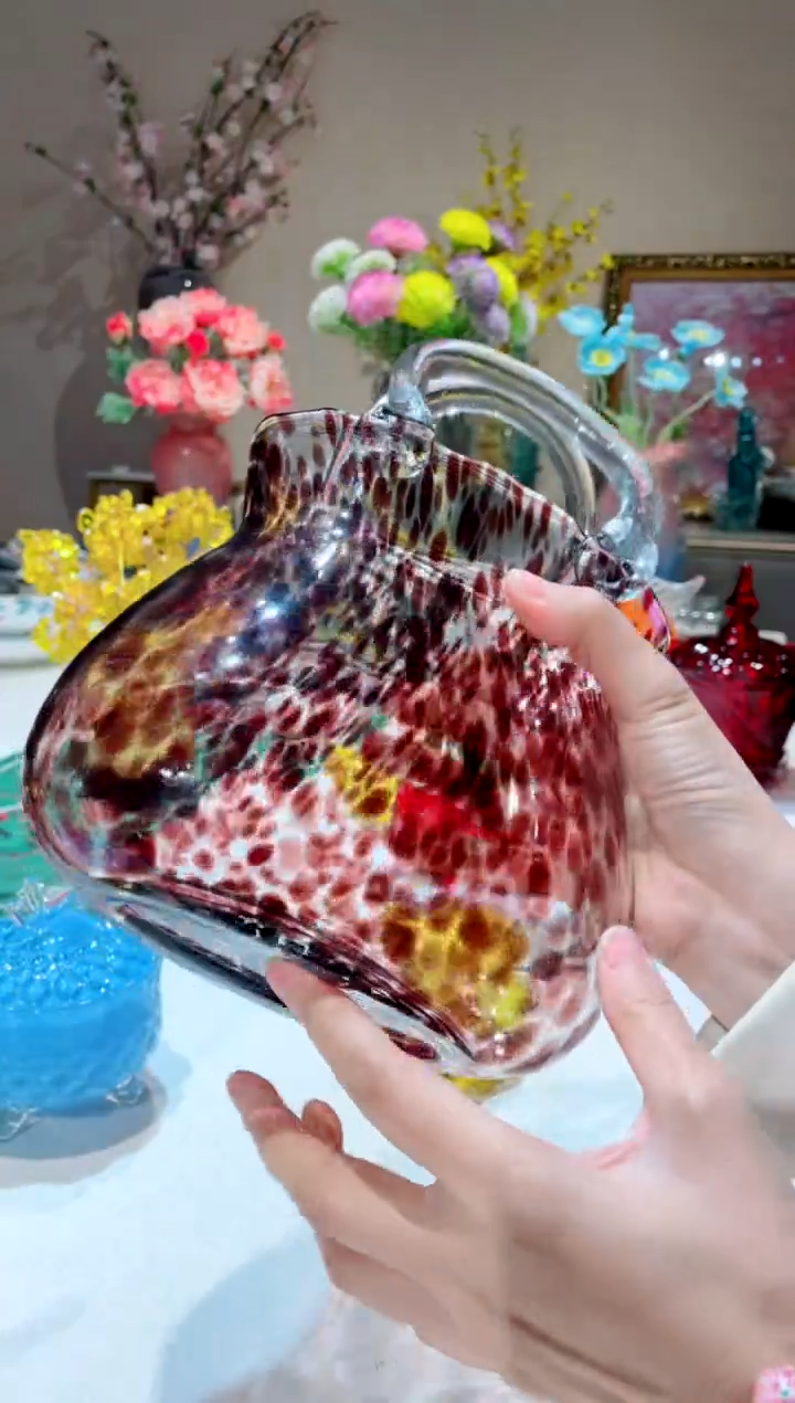 【闪购商品】琉璃手工艺品豹纹包包  微瑕